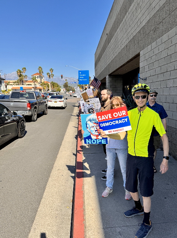 John Testerman at Protest